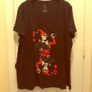 Torrid Harley Quinn black tshirt.